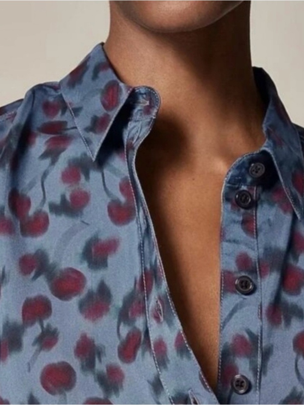 J Crew Women’s Cherry Print Shirt NWT